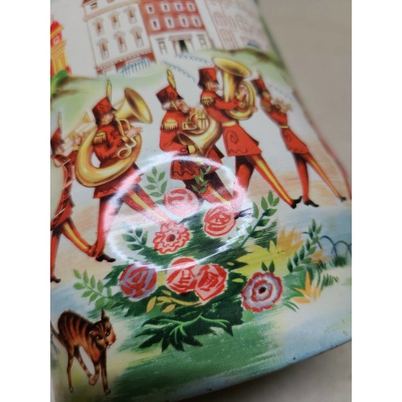 Storage Tin Gay Nineties Lidded Vintage Canister Organization Food Candy Storage - Picture 7 of 7